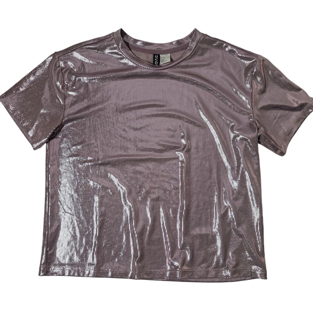 Divided Pink Shimmery Womens Shirt Size XS